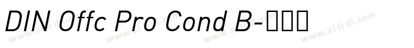 DIN Offc Pro Cond B字体转换